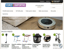 Tablet Screenshot of euroimportas.lt